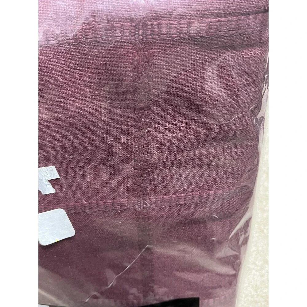 NIP Park B. Smith Classic‎ Square Wine Shower Curtain Cotton Made In India